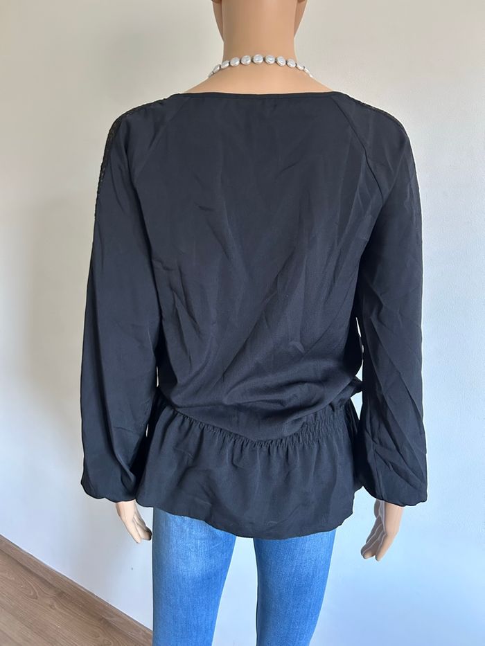 Blouse noire à manches longues Morgan taille 36 jamais portée - photo numéro 5