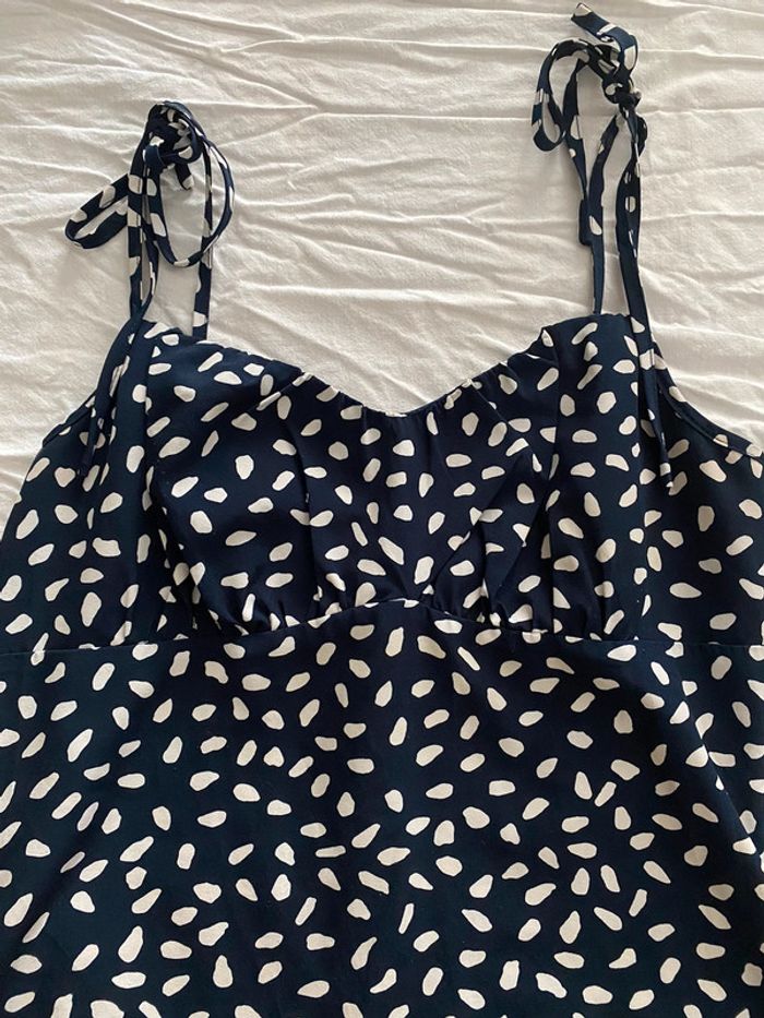 Robe courte SHEIN – Taille 38 – Motif pois abstraits 🌿 - photo numéro 3