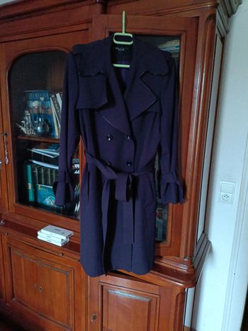 Trench veste violet un jour ailleurs