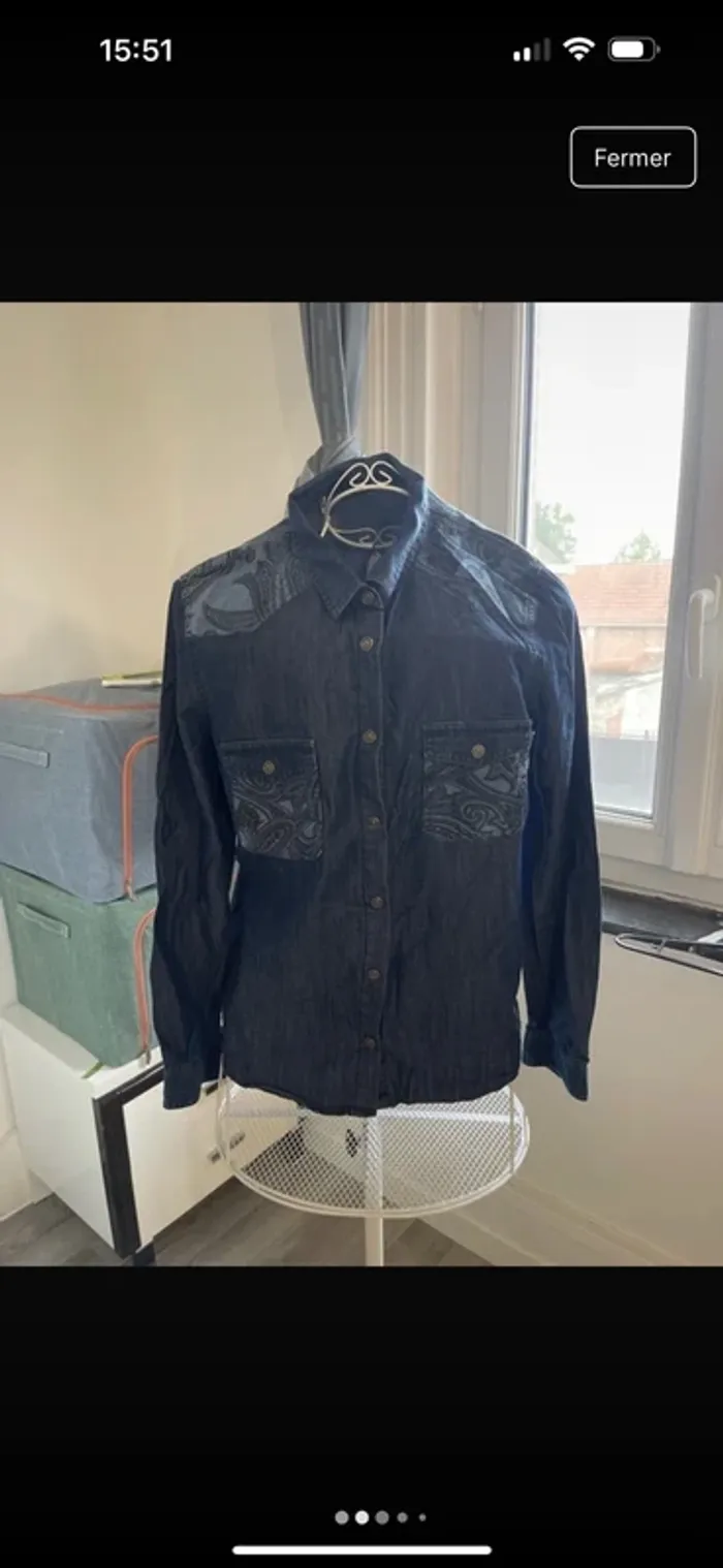 Chemise en jeans femme Kooples - photo numéro 2
