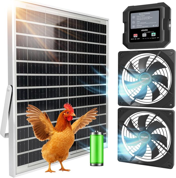 Ventilateur Solaire pour Poulailler et Serre - photo numéro 1