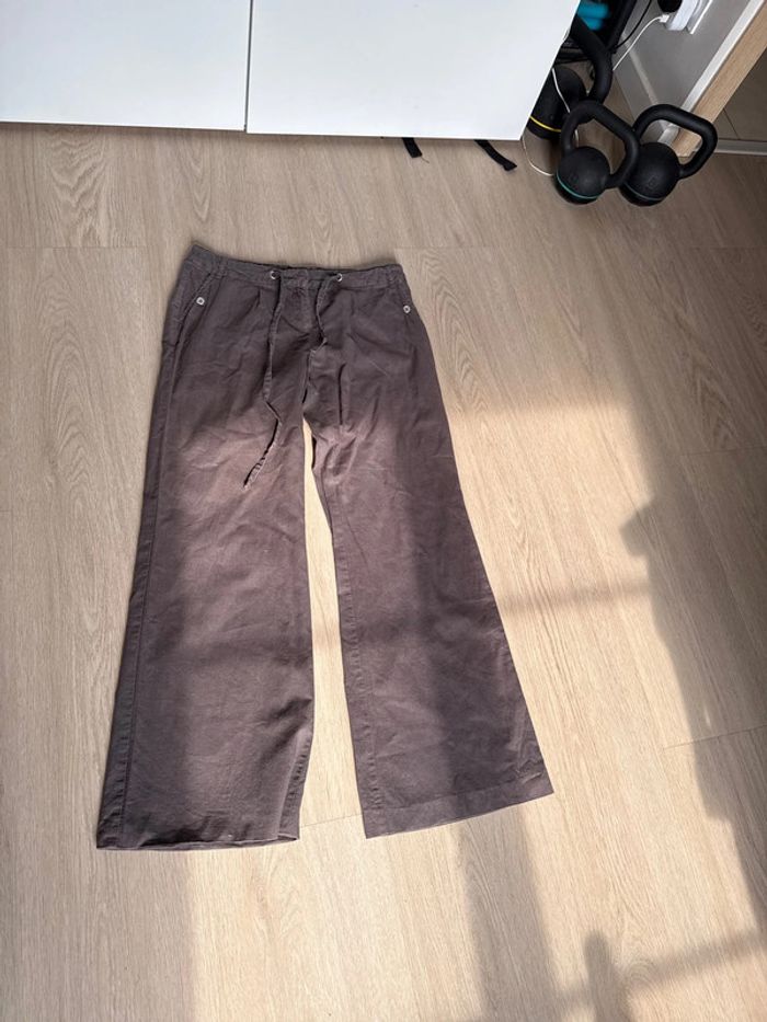 Pantalon femme lin naf naf taille 38 - photo numéro 2