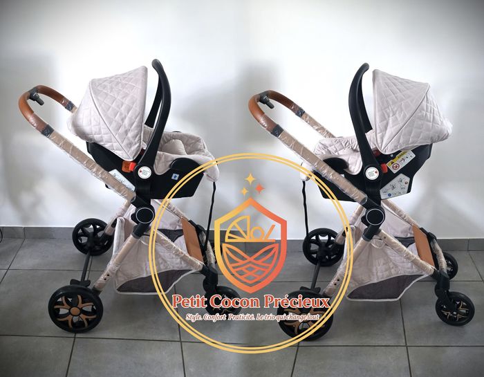 Poussette 3-en-1 Magic ZC Blanche / Neuve / Vendeuse déclarée dans la puériculture. - photo numéro 6