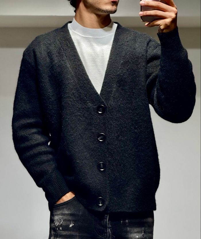 Cardigan oversize noir