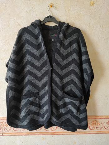 Poncho rayé