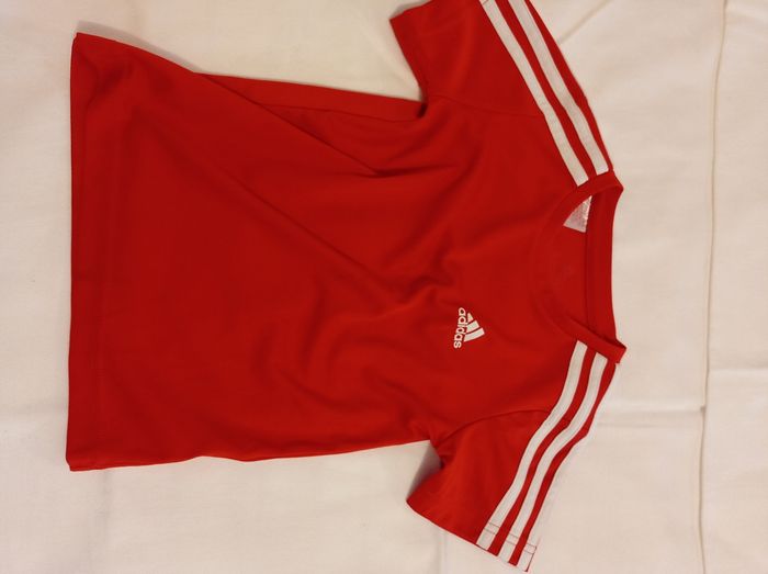 Polo pour garçon rouge taille 3 4 ans 104 cm couleur rouge marque Adidas - photo numéro 4