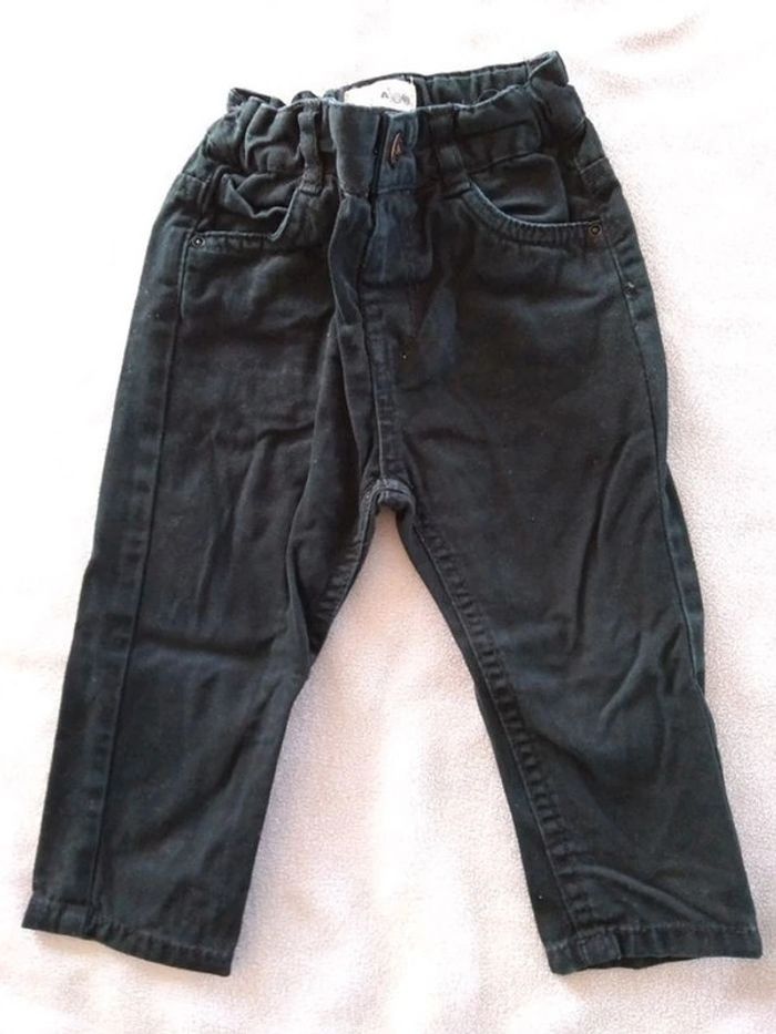 Pantalon jean noir Kimbaloo 18 mois