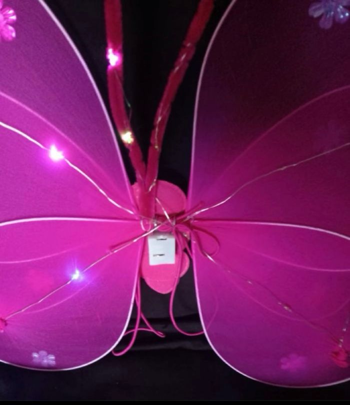 Deguisement papillon rose fushia LED 3-6ans - photo numéro 5
