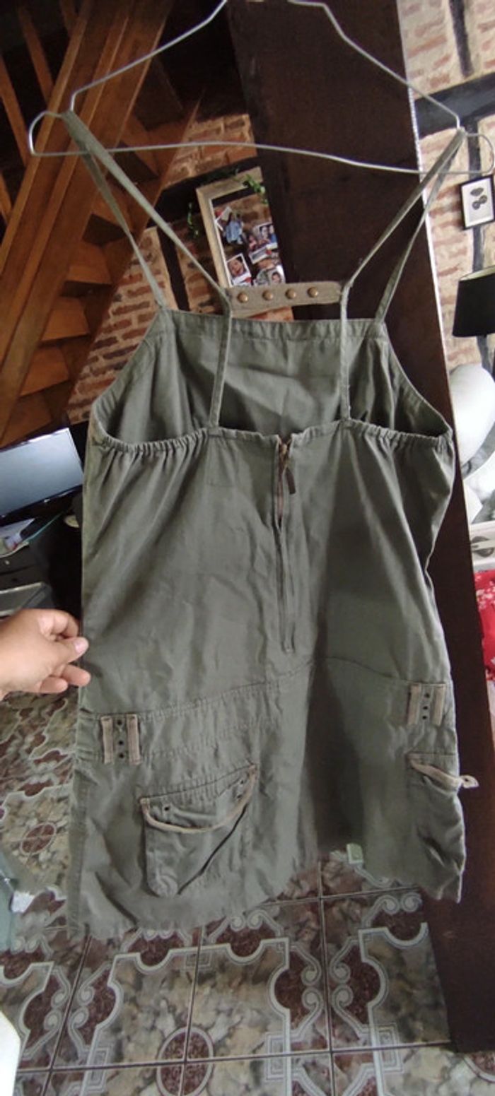 Robe style jeans courte verte - photo numéro 4