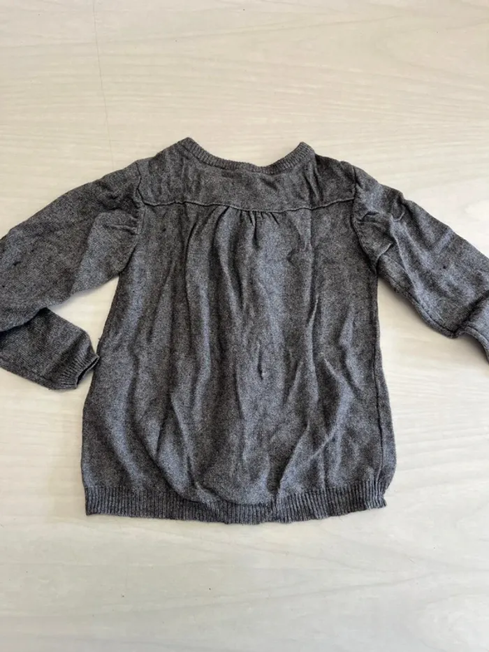 Gilet gris Okaïdi 2 ans - photo numéro 2