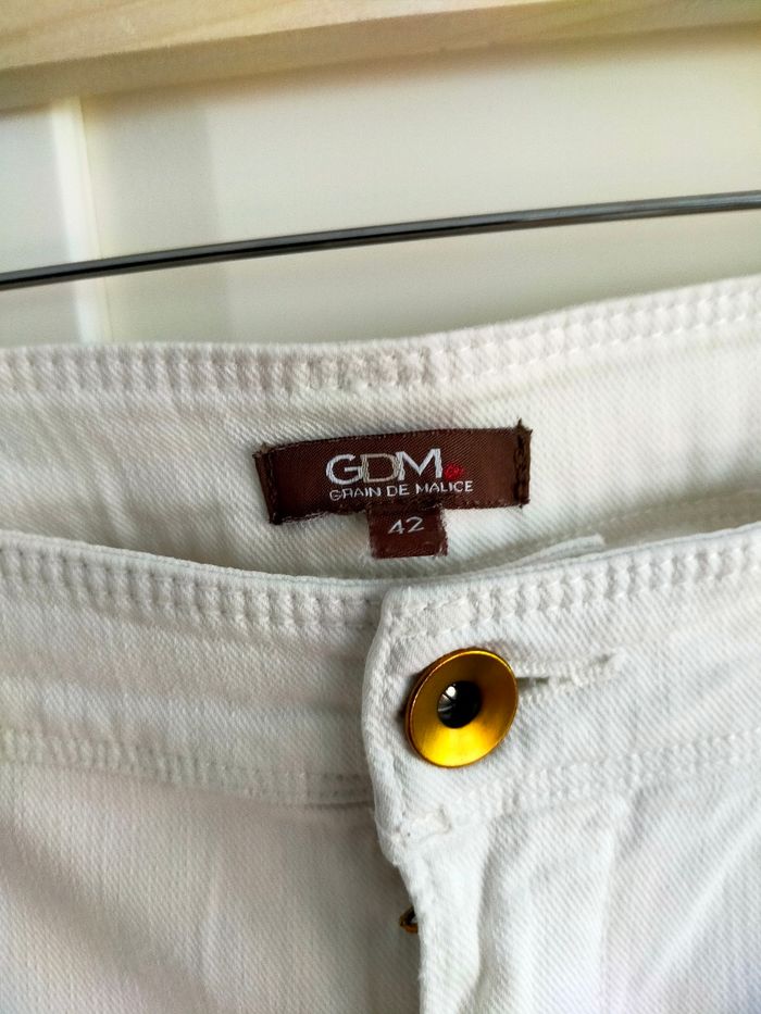 Jean blanc femme taille 42 Grain de malice - photo numéro 3