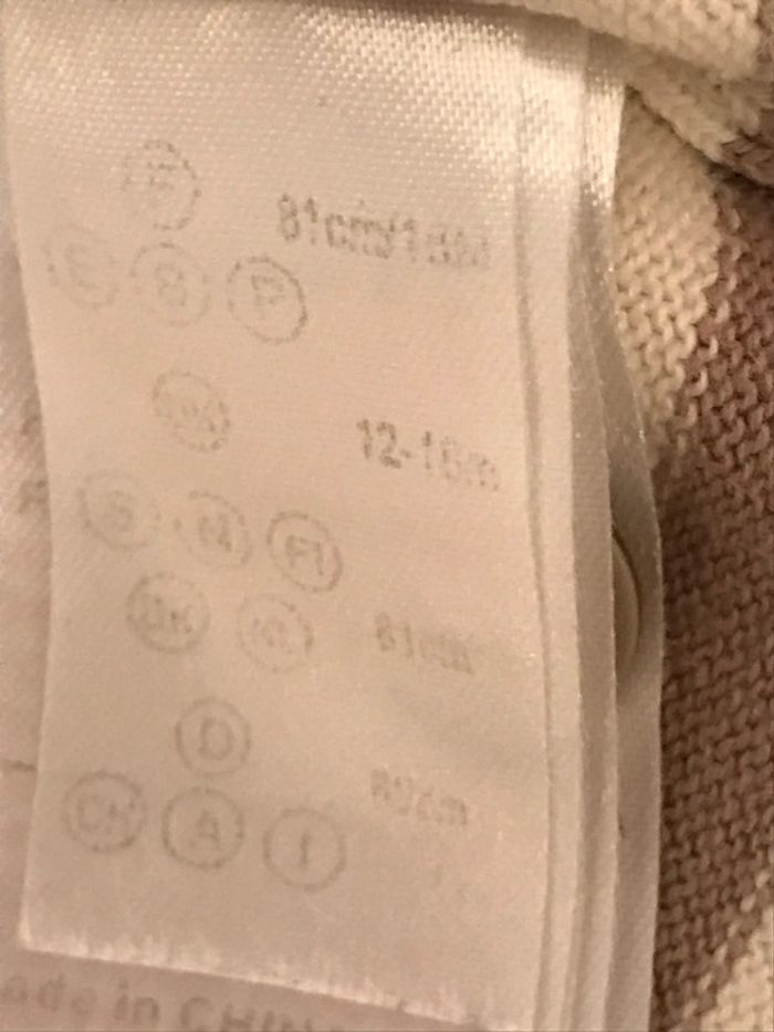 Robe à rayures crème et taupe 12 Mois - photo numéro 4