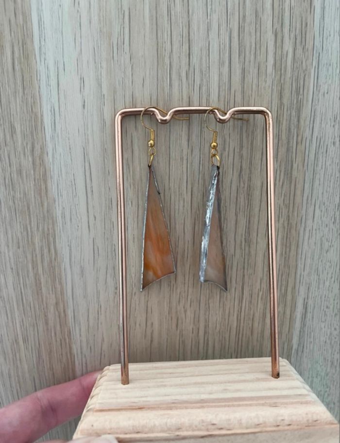 Boucles d'oreilles en verre