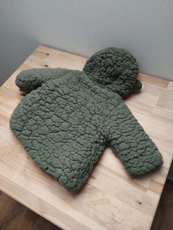 Veste polaire a boutons avec moufles bébé fille 1 mois - photo numéro 8