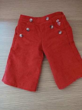 Pantalon poupée sergent major.