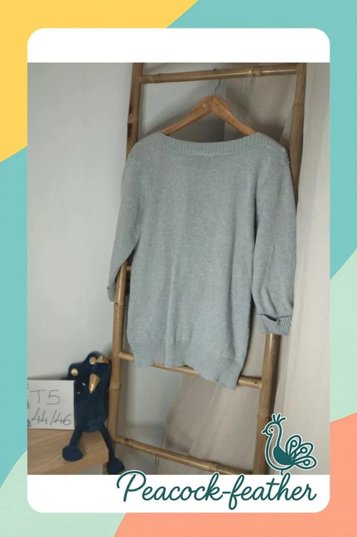 Pull gris 3/4 samba T5 - photo numéro 5