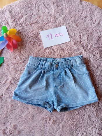 Short en jean 12 mois