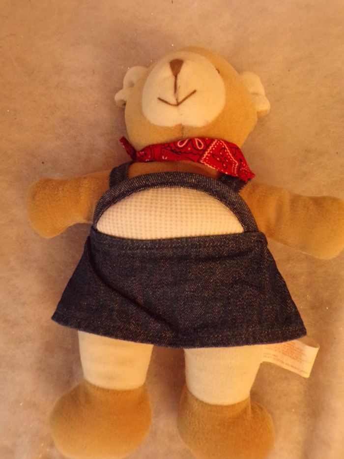 Doudou Peluche Ours 23 cm avec grelot MF CE - photo numéro 2