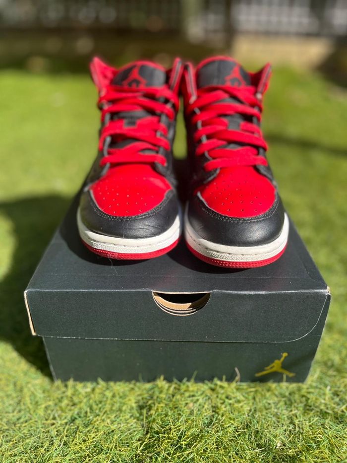 Nike Air Jordan Mid  rouge et noir - Taille 36 - photo numéro 7