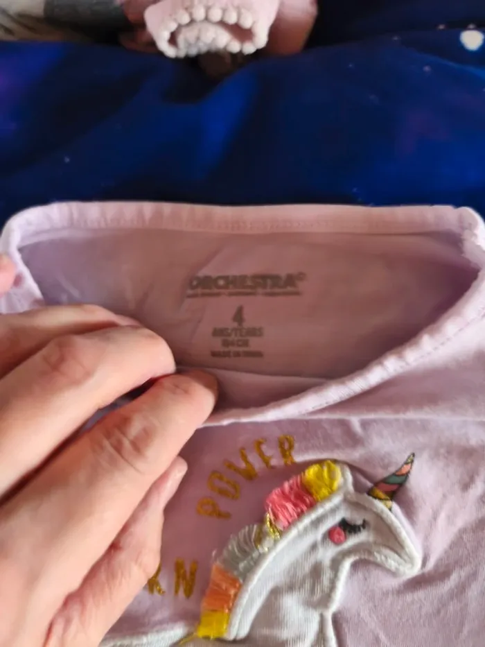 T-shirt licorne orchestra 4 ans - photo numéro 3