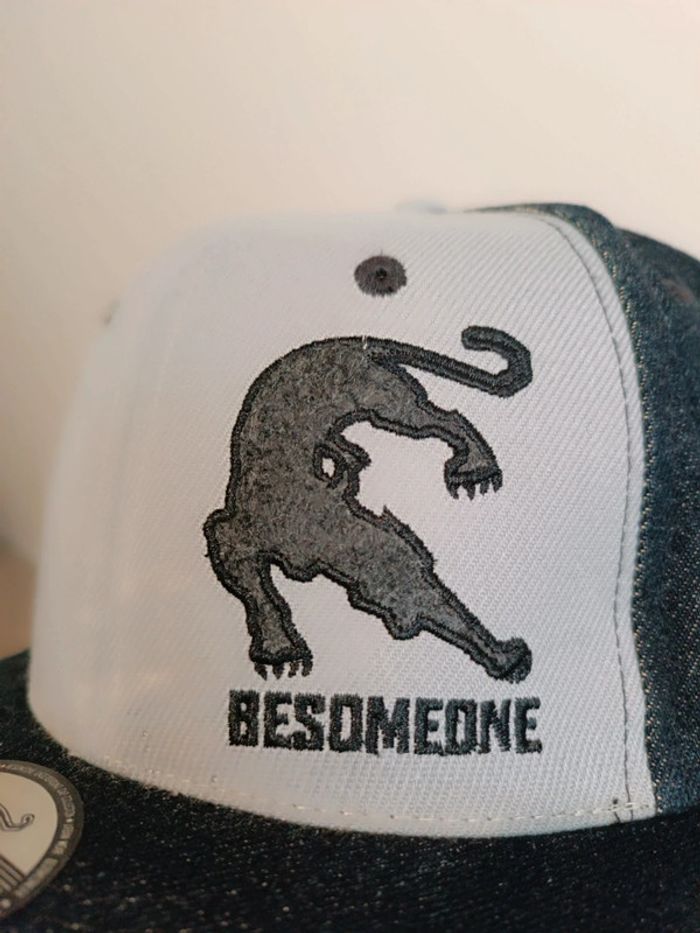 Casquette Besomeone Couleur Noir et Gris Denim Taille Unique - photo numéro 2
