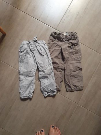 2 pantalons mi saison