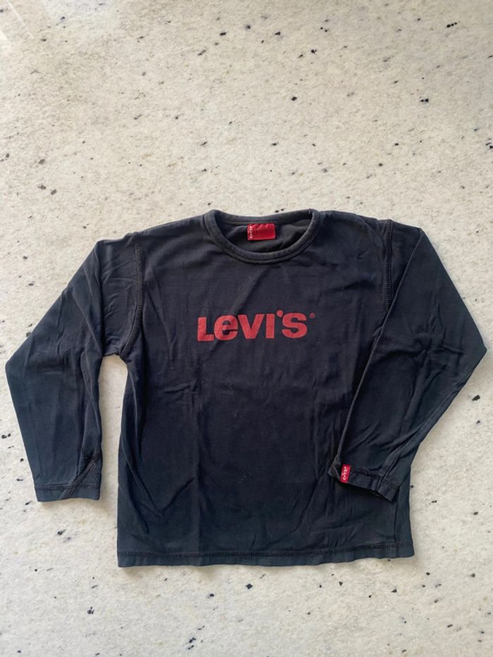 T-shirt manches longues noir Levi’s 8ans - photo numéro 2