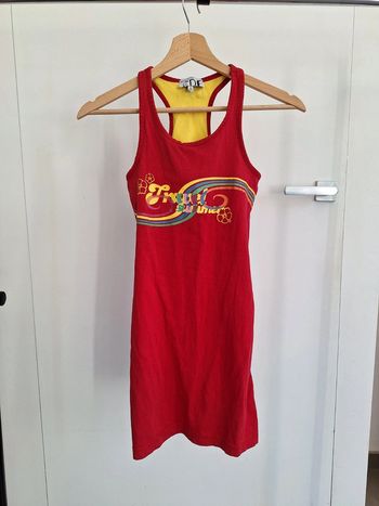 Petite robe rouge et jaune enfant fille 12 ans CDF Caprice de Fille