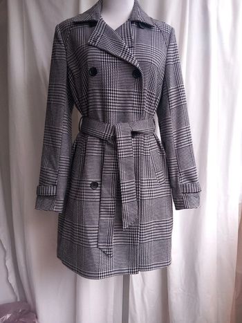 Manteaux longues carreaux Noir