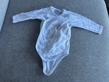 Body manches longues absorba pois rose/gris