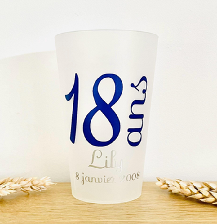 Gobelet personnalisé pour anniversaire | 18 ans