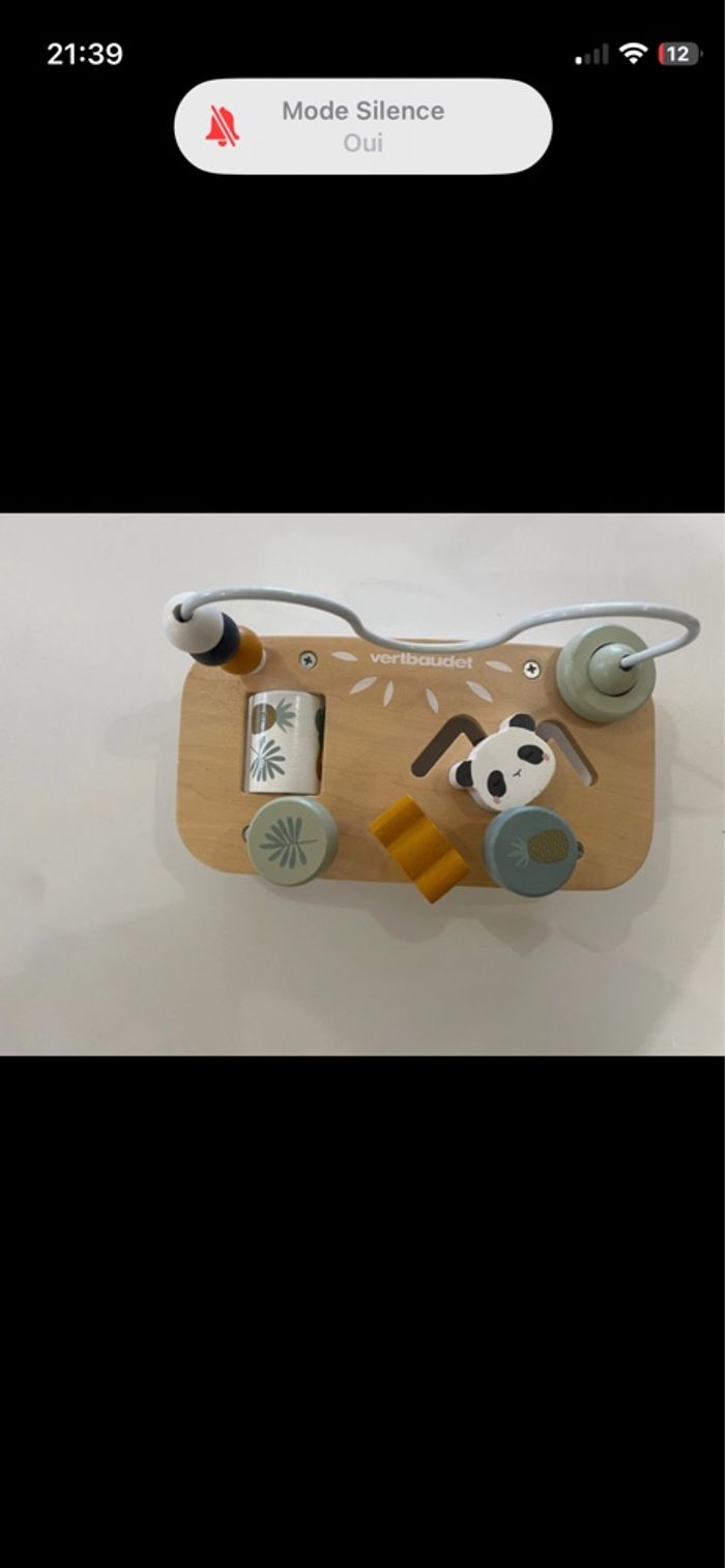 Jouet éveil vert baudet