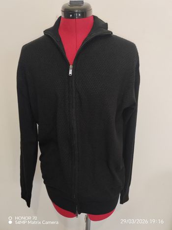 Gilet a motifs zipé