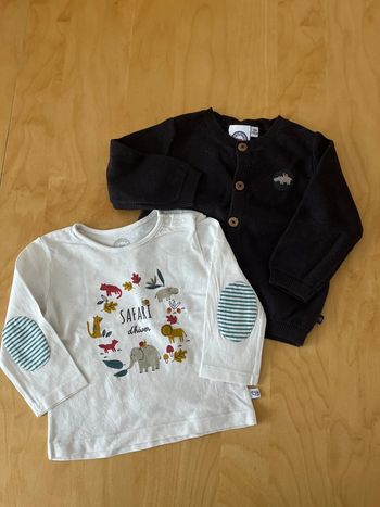T-shirt et gilet