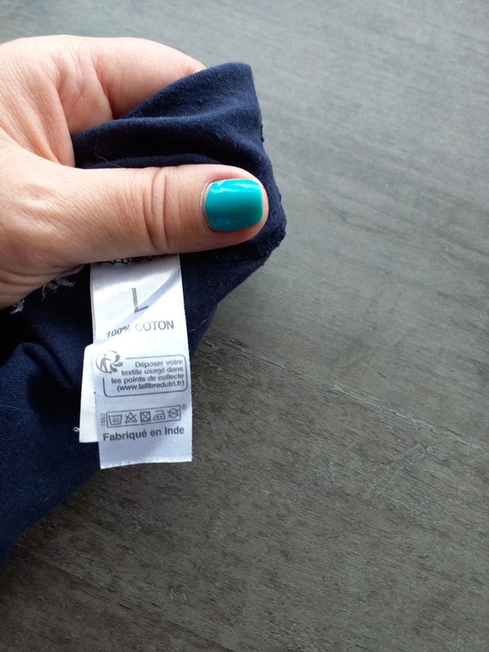 Tee-shirt imprimé sans manches marine homme 🚹 - photo numéro 4