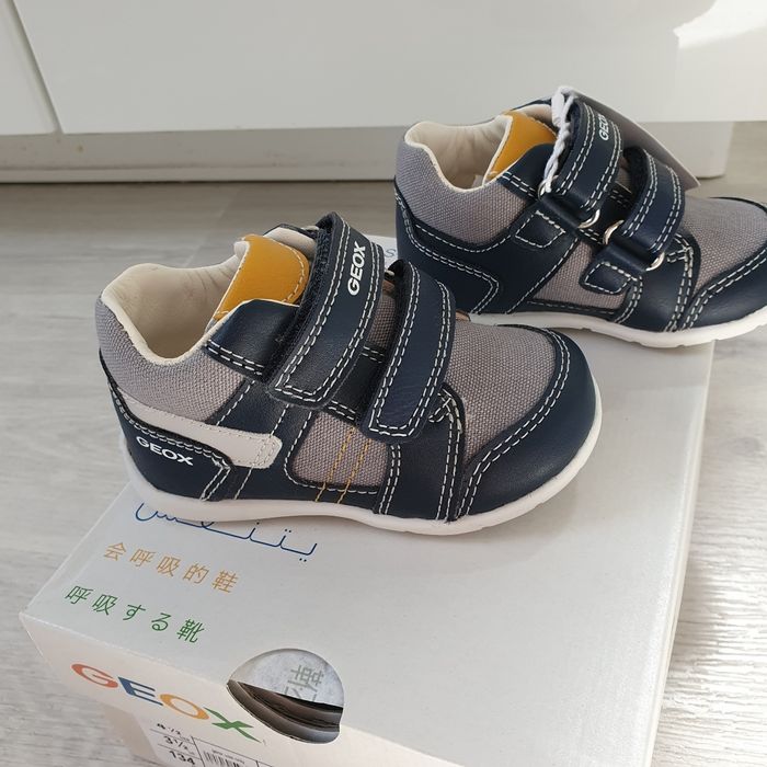 Geox- Sneakers Elthan garçon bleu/gris T20 - photo numéro 3