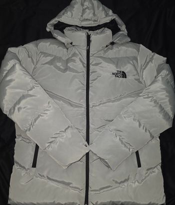 Doudoune argentée, taille L