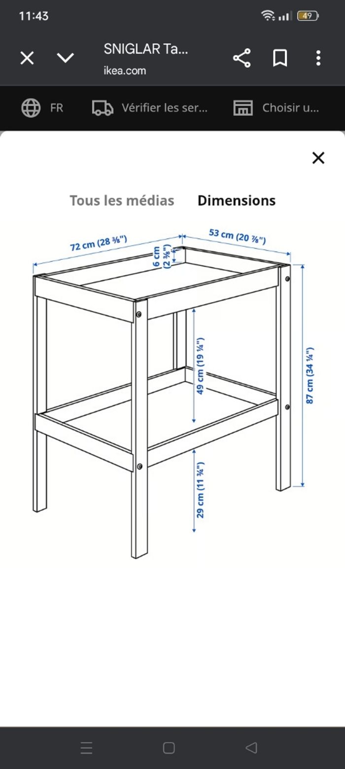Table à langer IKEA - photo numéro 4