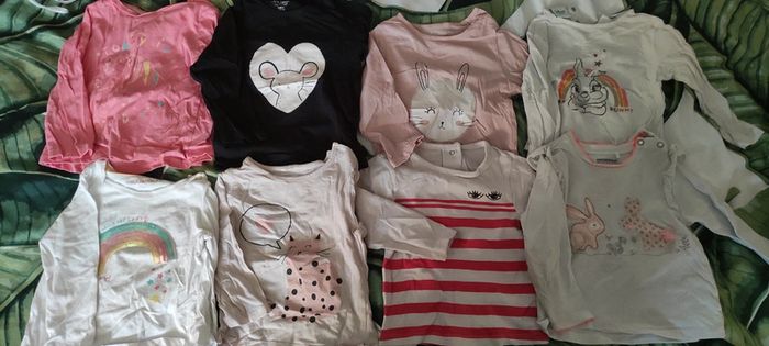 8 tee-shirts manches longues