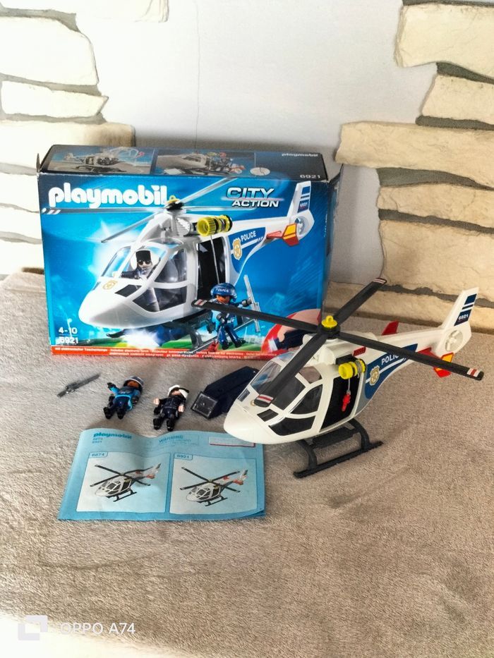 Playmobil 🧡 Hélicoptère de police - photo numéro 2