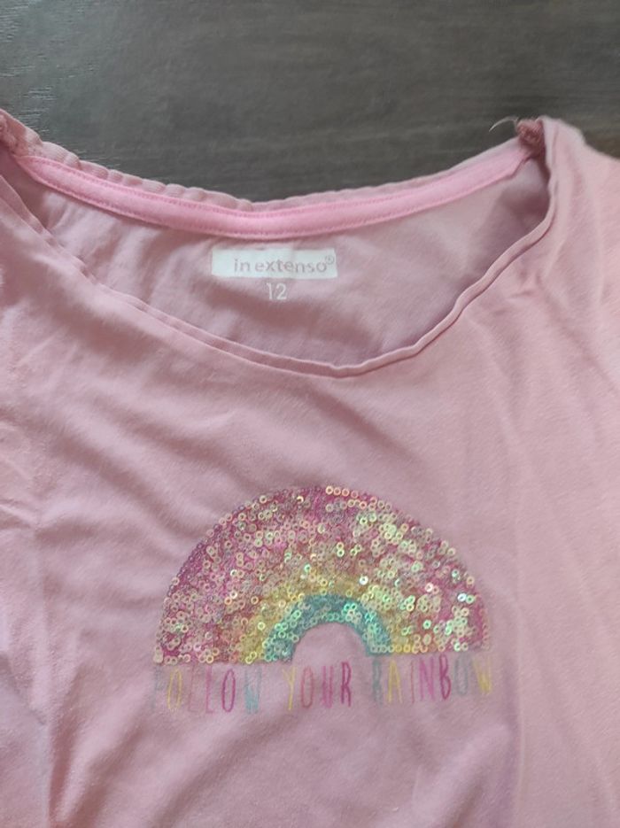 Tee-shirt manches courtes fille 12 ans - photo numéro 2