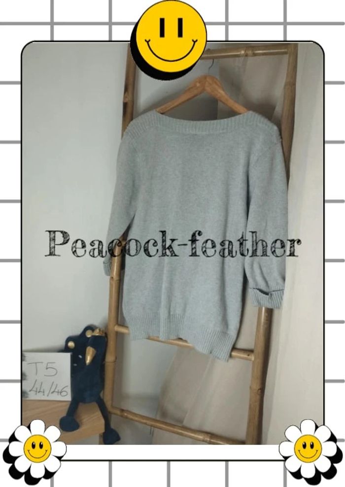 Pull gris 3/4 samba T5 - photo numéro 5