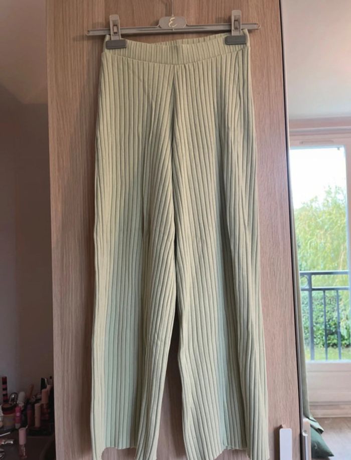 Pantalon ample vert