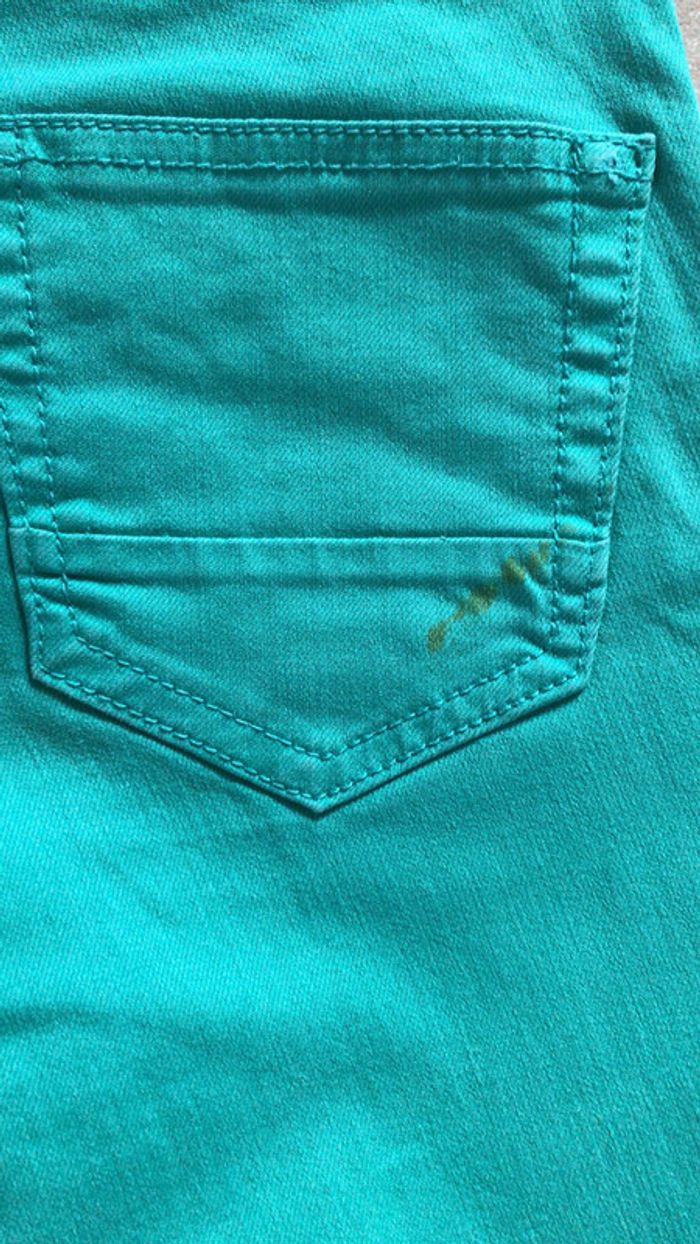 Pantalon jean vert femme - photo numéro 3