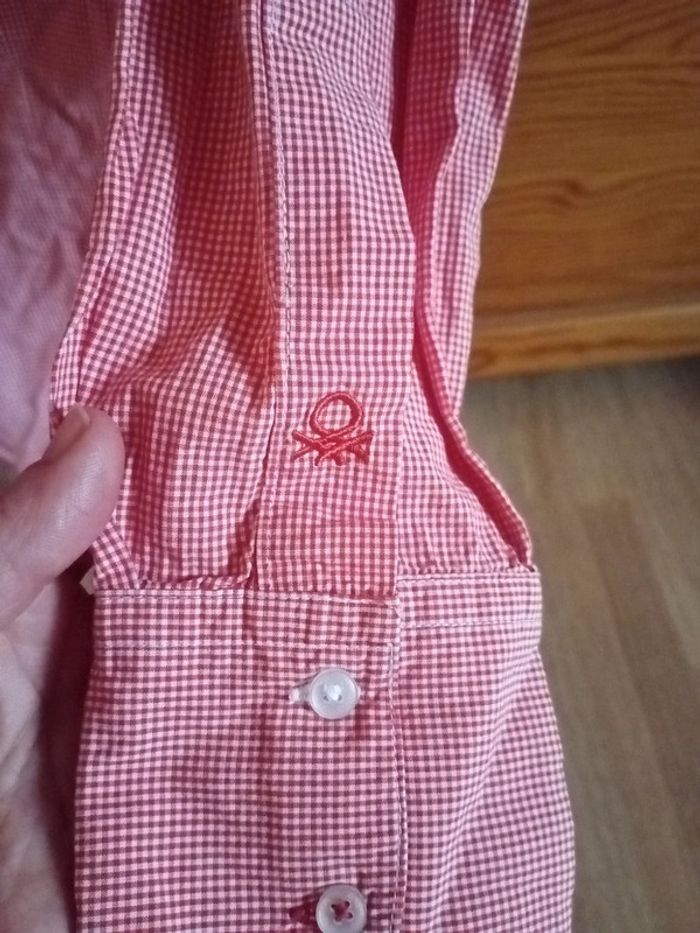 Chemise Vichy 34 United colors of Benetton - photo numéro 2