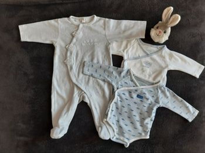 Lot pyjama et bodies mixte 3 mois brioche - photo numéro 2