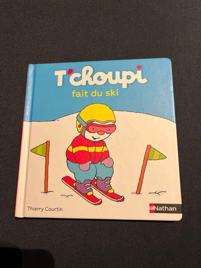 Livre pour enfants tchoupi fait du ski