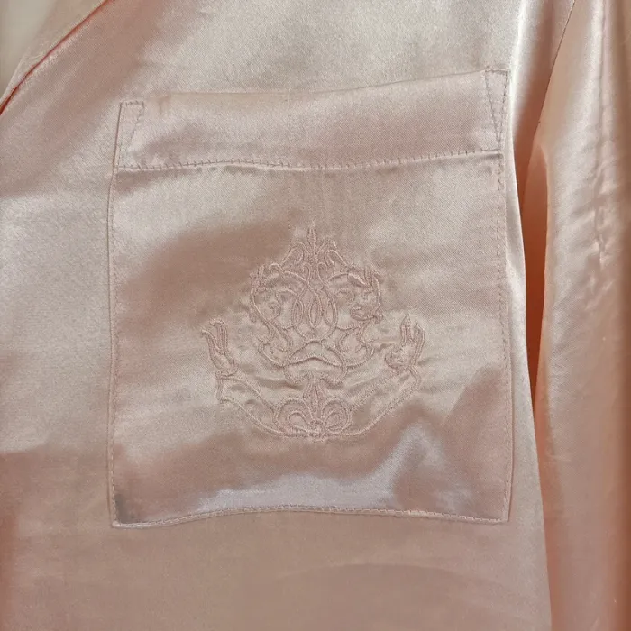 Chemise satinée rose poudré - Chuchotements - Taille 38/40 - A046 - photo numéro 4