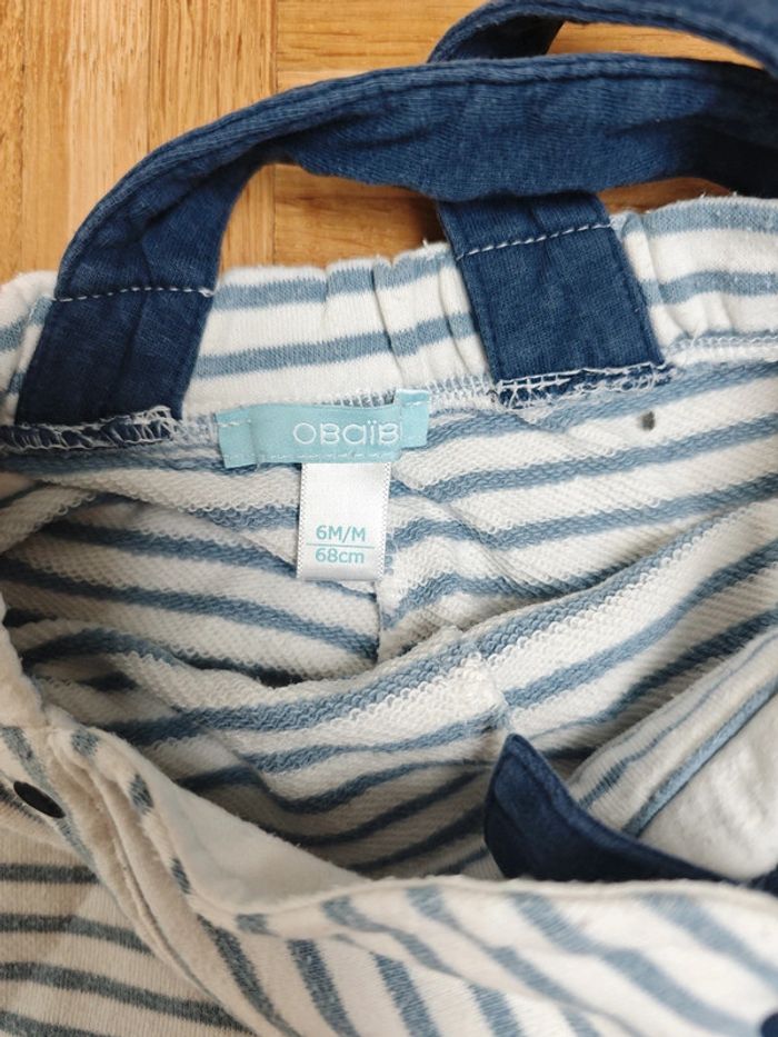 Lot salopette et veste 6 mois obaibi - photo numéro 6