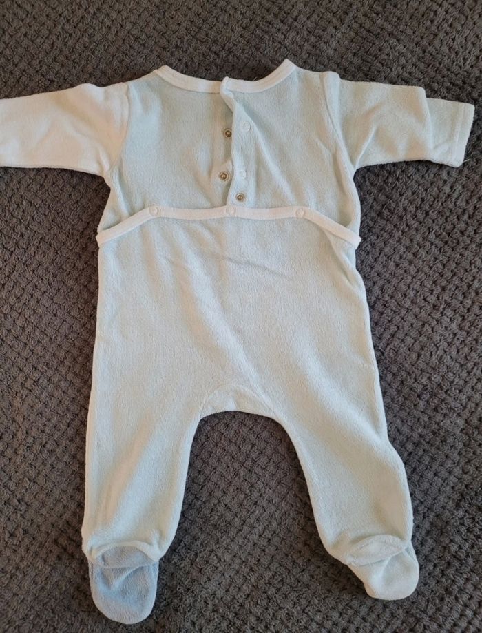 Lot de 3 pyjamas velours 3 mois - photo numéro 7